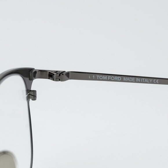 NEW Tom Ford FT5750-B 091 Blue Silver Blue Block Unisex Square Eyeglasses 54mm - Picture 7 of 9